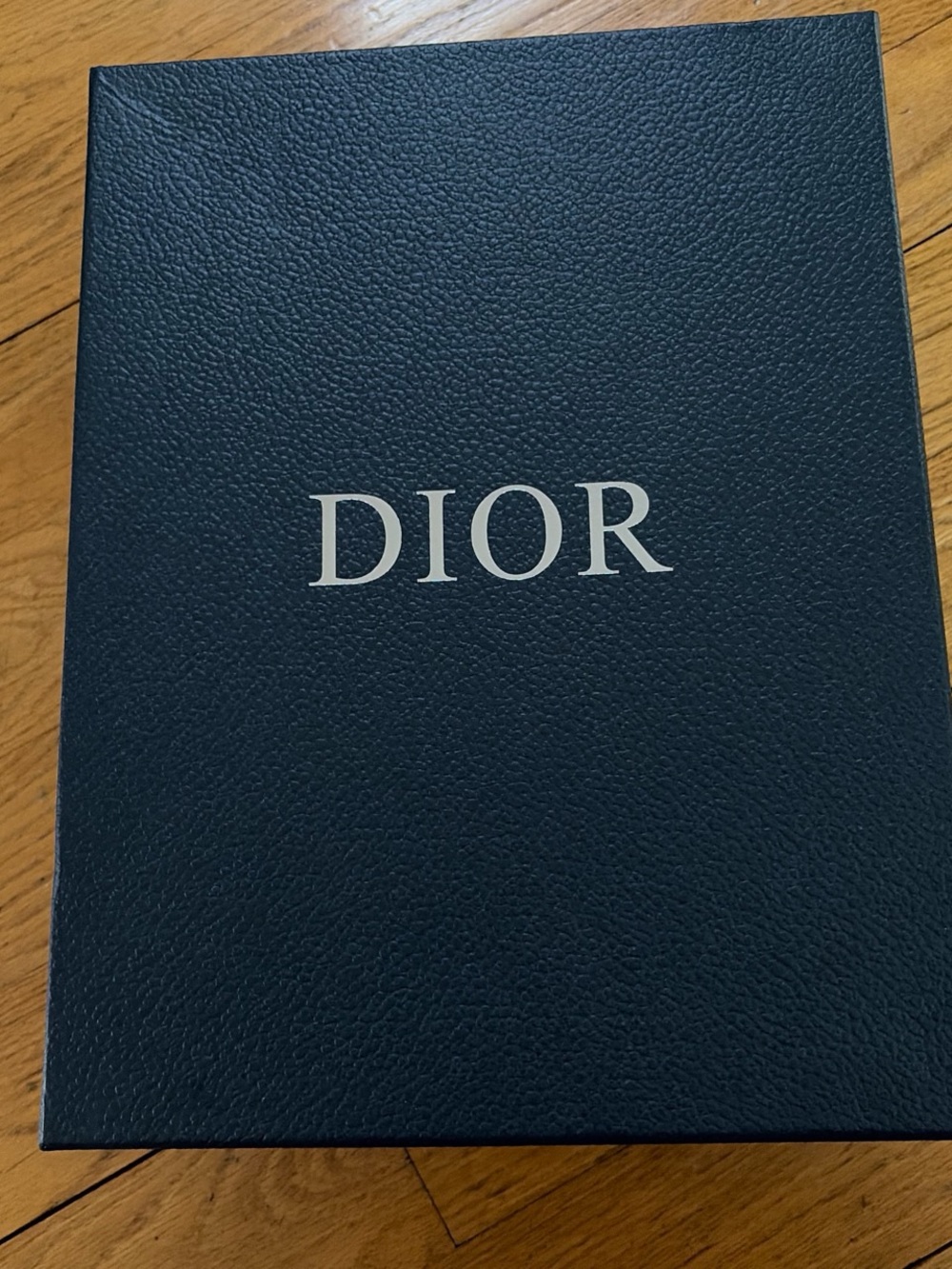 Dior Textured Dark Blue Presentation Box with White Logo